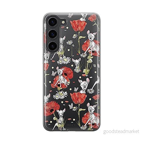 ERT GROUP mobiltelefonfodral för Samsung S23 PLUS originalt och officiellt licensierat Disney mönster Bambi 001 optimalt anpassad till formen på mobiltelefonen, gedeeltelijk transparant 5905511443856