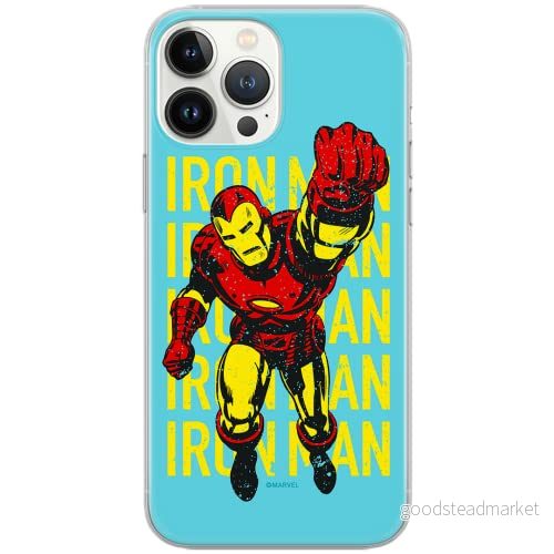 ERT GROUP mobiltelefonfodral för Samsung F62 / M62 originalt och officiellt licensierat Marvel mönster Iron Man 009 optimalt anpassad till formen på mobiltelefonen, fodral tillverkad av TPU plast 5904805526350