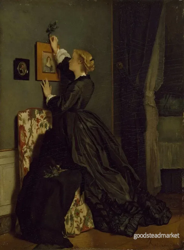 Målning Palmsöndagen - Alfred Stevens | Konsttryck - Bild 2