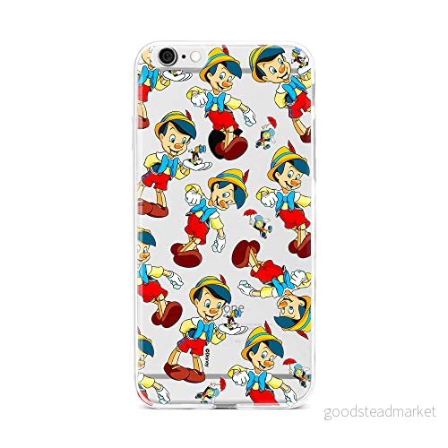 ERT GROUP mobiltelefonfodral för Iphone 6 PLUS originalt och officiellt licensierat Disney mönster Pinocchio 002 optimalt anpassad till formen på mobiltelefonen, gedeeltelijk transparant 5905131813602