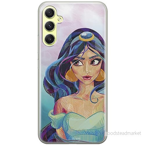 ERT GROUP mobiltelefonfodral för Samsung A34 5G originalt och officiellt licensierat Disney mönster Jasmine 002 optimalt anpassad till formen på mobiltelefonen, fodral tillverkad av TPU plast 5905511790165