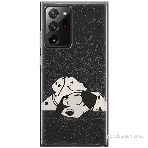 ERT GROUP mobiltelefonfodral för Samsung GALAXY NOTE 20 ULTRA originalt och officiellt licensierat Disney mönster Dalmatian 003 anpassad till formen på mobiltelefonen, gedeeltelijk transparant 5903040353066