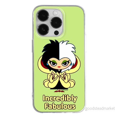 ERT GROUP mobiltelefonfodral för Apple Iphone 14 PRO MAX originalt och officiellt licensierat Disney mönster Cruella 006 optimalt anpassad till formen på mobiltelefonen, fodral tillverkad av TPU plast 5905131944337