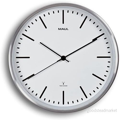 Maul Maulfly Radioväggklocka, Metall, Vit, 30 x 4,5 cm 4002390065726 Maul Maulfly Radioväggklocka, Metall, Vit, 30 x 4,5 cm 4002390065726