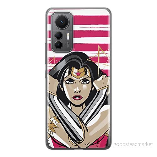 ERT GROUP mobiltelefonfodral för Xiaomi 12 LITE originalt och officiellt licensierat DC mönster Wonder Woman 003 optimalt anpassad till formen på mobiltelefonen, fodral tillverkad av TPU plast 5905511498191