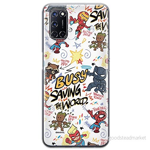 ERT GROUP mobiltelefonfodral för Oppo A92/ A72/ A52 originalt och officiellt licensierat Marvel mönster Avengers 026 optimalt anpassad till formen på mobiltelefonen, fodral tillverkad av TPU plast 5904805198816