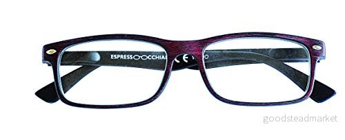Espressoglasögon Läsglasögon Mod. Wood Röd + 2,50 180 g 8057014578980