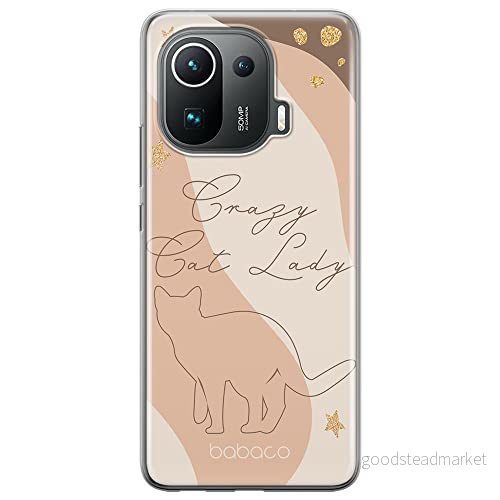 ERT GROUP mobiltelefonfodral för Xiaomi MI 11 PRO originalt och officiellt licensierat Babaco mönster Cats 009 optimalt anpassad till formen på mobiltelefonen, fodral tillverkad av TPU plast 5905131066435