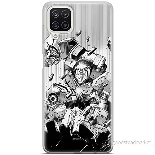 ERT GROUP mobiltelefonfodral för Samsung A12 / M12 originalt och officiellt licensierat Marvel mönster Iron Man 018 optimalt anpassad till formen på mobiltelefonen, fodral tillverkad av TPU plast 5903040104545