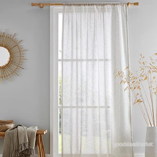 Drift Home Kayla Slot Top Voile Panel 140 x 137 cm (55 54 tum) i naturlig 5056387762760