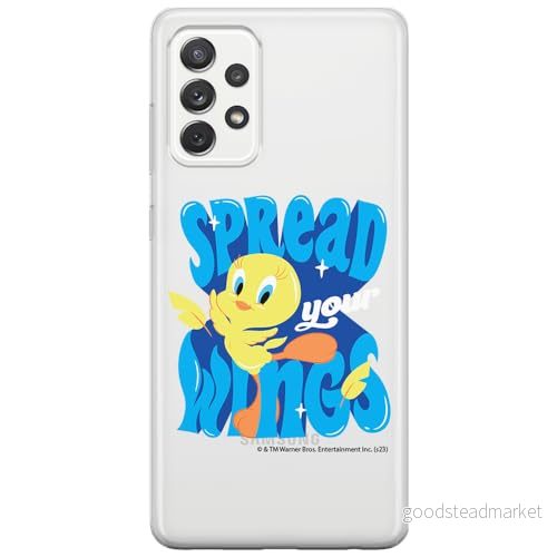 ERT GROUP mobiltelefonfodral för Samsung A53 5G originalt och officiellt licensierat Looney Tunes mönster Tweety 014 optimalt anpassad till formen på mobiltelefonen, gedeeltelijk transparant 5905795096779