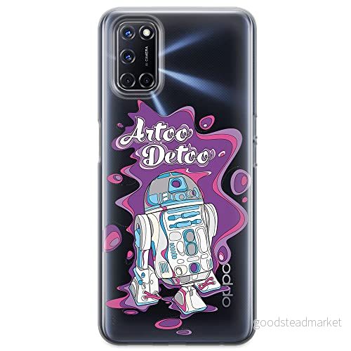 ERT GROUP mobiltelefonfodral för Oppo A92/ A72/ A52 originalt och officiellt licensierat Star Wars mönster R2D2 002 optimalt anpassad till formen på mobiltelefonen, gedeeltelijk transparant 5903040207833