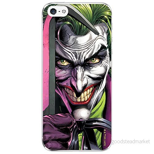 ERT GROUP mobiltelefonfodral för Iphone 5/5S/SE originalt och officiellt licensierat DC mönster Joker 014 optimalt anpassad till formen på mobiltelefonen, fodral tillverkad av TPU plast 5905131562630