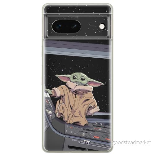 ERT GROUP mobiltelefonfodral för Google PIXEL 7 originalt och officiellt licensierat Star Wars mönster Baby Yoda 025 optimalt anpassad till formen på mobiltelefonen, fodral tillverkad av TPU plast 5905795146962