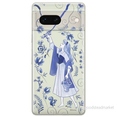 ERT GROUP mobiltelefonfodral för Google PIXEL 7 originalt och officiellt licensierat Disney mönster Aurora 003 optimalt anpassad till formen på mobiltelefonen, gedeeltelijk transparant 5905795159269