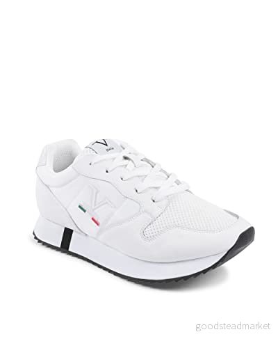 19V69 ITALIA Womens Sneaker SNK 003 W Vit, skosnören för damer, 40 EU 8054734247325