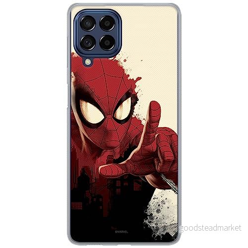 ERT GROUP mobiltelefonfodral för Samsung M33 5G originalt och officiellt licensierat Marvel mönster Spider Man 006 optimalt anpassad till formen på mobiltelefonen, fodral tillverkad av TPU plast 5905511343255