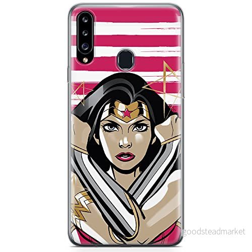 ERT GROUP mobiltelefonfodral för Samsung A20S originalt och officiellt licensierat DC mönster Wonder Woman 003 optimalt anpassad till formen på mobiltelefonen, fodral tillverkad av TPU plast 5904805443138