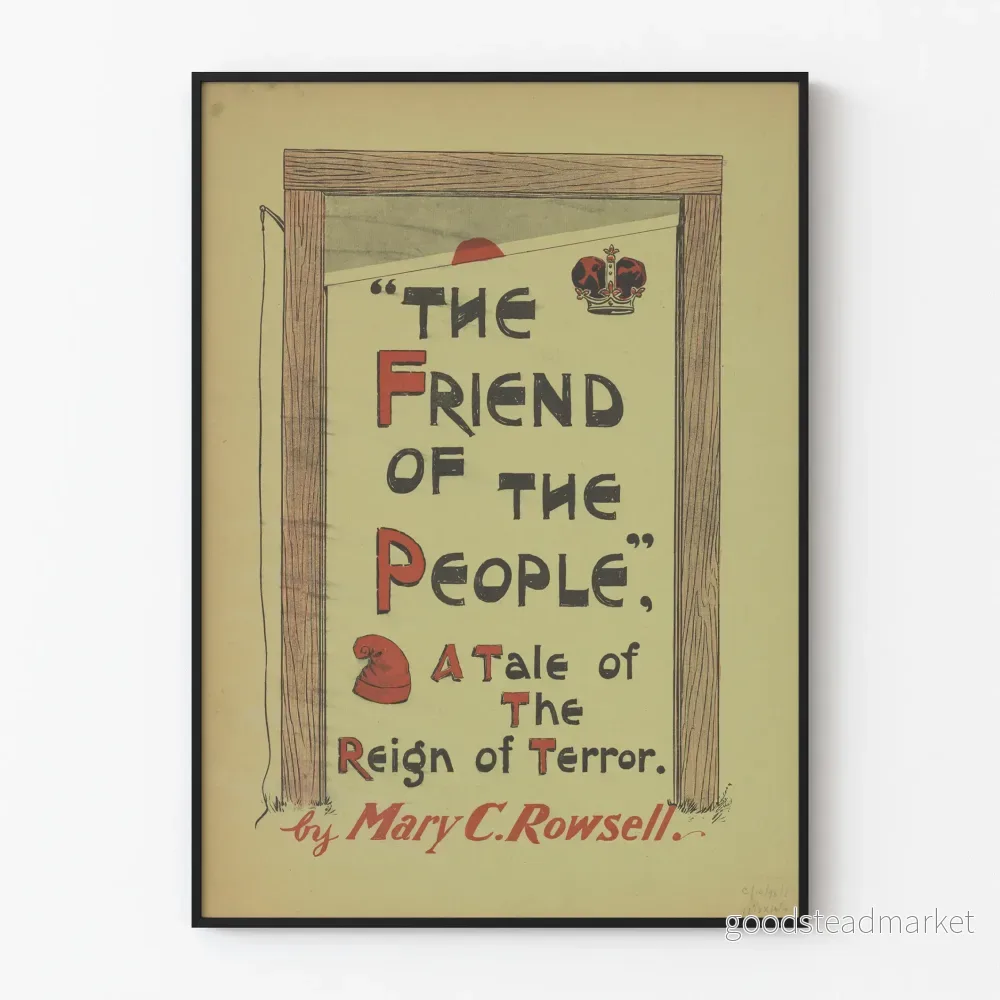 Vintage dekorativ poster The Friend of the People