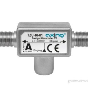 Axing TZU 40 01 2 vägs distributör BK (0,1 till 1006 MHz) för anslutning multimedia 7611682002591