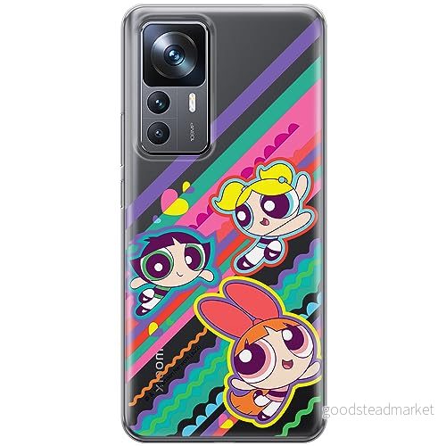 ERT GROUP mobiltelefonfodral för Xiaomi 12T/ 12T pro/ K50 Ultra originalt och officiellt licensierat The Powerpuff Girls mönster 026, gedeeltelijk transparant 5905511971656