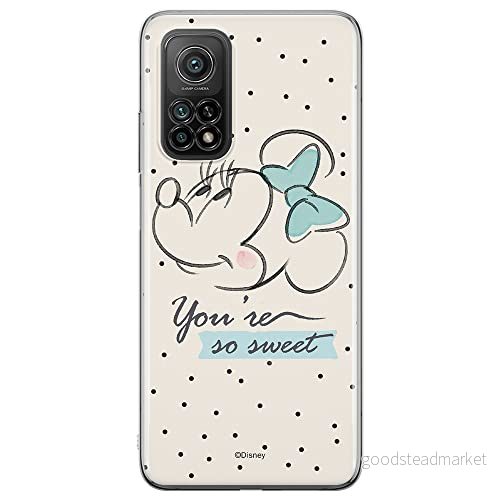 ERT GROUP mobiltelefonfodral för Xiaomi MI 10T 5G / PRO originalt och officiellt licensierat Disney mönster Minnie 042 anpassad till formen på mobiltelefonen, fodral tillverkad av TPU plast 5903040349304