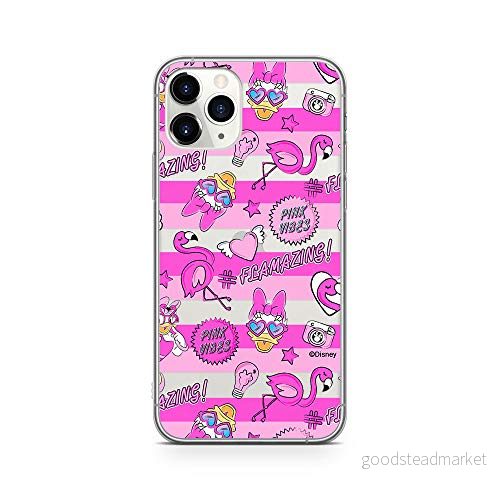 ERT GROUP mobiltelefonfodral för Apple Iphone 11 PRO MAX originalt och officiellt licensierat Disney mönster Daisy 006 Vit optimalt anpassad till formen på mobiltelefonen, gedeeltelijk transparant 5902980821079