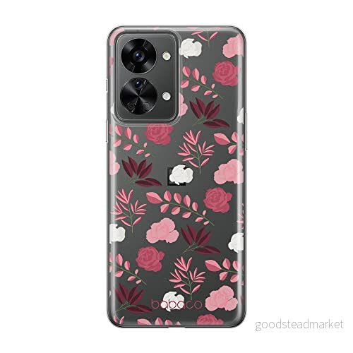 ERT GROUP mobiltelefonfodral för Oneplus NORD 2T 5G originalt och officiellt licensierat Babaco mönster Flowers 020 optimalt anpassad till formen på mobiltelefonen, gedeeltelijk transparant 5905511270476