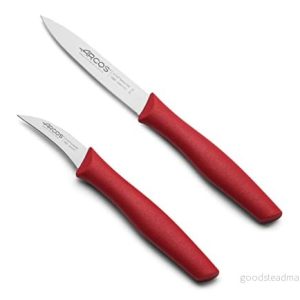 Arcos Paringknivset i rostfritt stål ergonomiskt handtag av polypropen, perfekt för att skära frukt, grönsaker och knölar röd, serie Nova 8421002189425 Arcos Paringknivset i rostfritt stål ergonomiskt handtag av polypropen, perfekt för att skära frukt, grönsaker och knölar röd, serie Nova 8421002189425