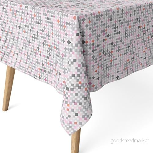 ECOMMERC3 fläckbeständig bordsduk för rektangulärt bord storlek 200 x 140 cm extra mjuk och vattentät lila 8435767367677