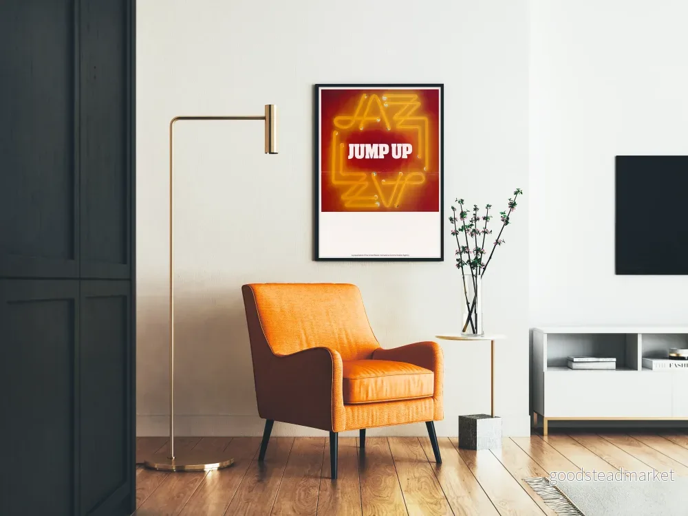 Väggposter Jazz Jump Up Neon Vintage - Bild 2