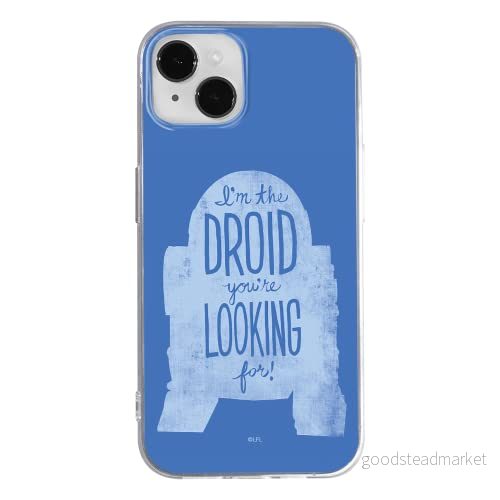 ERT GROUP mobiltelefonfodral för Apple Iphone 14 PLUS originalt och officiellt licensierat Star Wars mönster R2D2 006 optimalt anpassad till formen på mobiltelefonen, fodral tillverkad av TPU plast 5905131899583