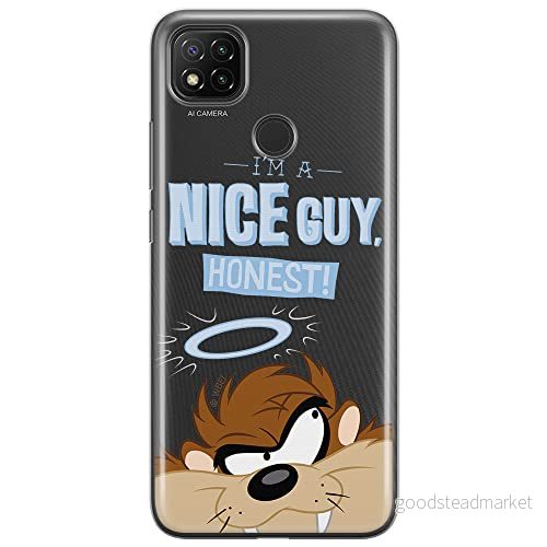 ERT GROUP mobiltelefonfodral för Xiaomi REDMI 9C originalt och officiellt licensierat Looney Tunes mönster Tasmanian 003 optimalt anpassad till formen på mobiltelefonen, gedeeltelijk transparant 5903040303924