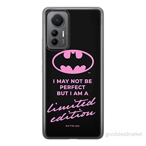 ERT GROUP mobiltelefonfodral för Xiaomi 12 LITE originalt och officiellt licensierat DC mönster Batman 062 optimalt anpassad till formen på mobiltelefonen, fodral tillverkad av TPU plast 5905511510398