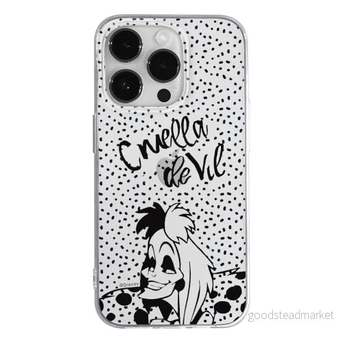 ERT GROUP mobiltelefonfodral för Apple Iphone 14 PRO originalt och officiellt licensierat Disney mönster Cruella 002 optimalt anpassad till formen på mobiltelefonen, gedeeltelijk transparant 5905131925619