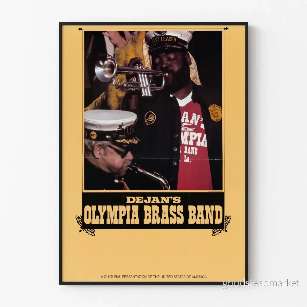 Vintageposter Dejan's Olympia Brass Band Jazzmusiker