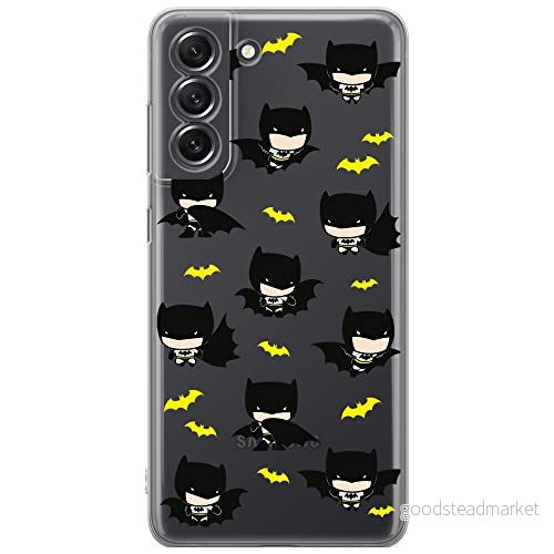 ERT GROUP mobiltelefonfodral för Samsung S21 FE originalt och officiellt licensierat DC mönster Batman 077 optimalt anpassad till formen på mobiltelefonen, gedeeltelijk transparant 5905131505392
