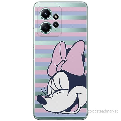 ERT GROUP mobiltelefonfodral för Xiaomi REDMI NOTE 12 4G originalt och officiellt licensierat Disney mönster Minnie 022 optimalt anpassad till formen på mobiltelefonen, gedeeltelijk transparant 5905511937393