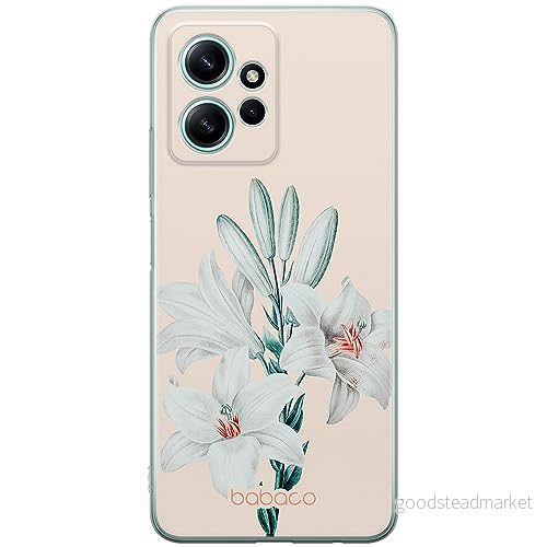 ERT GROUP mobiltelefonfodral för Xiaomi REDMI NOTE 12 4G originalt och officiellt licensierat Babaco mönster Flowers 039 optimalt anpassad till formen på mobiltelefonen, fodral tillverkad av TPU plast 5905511947156