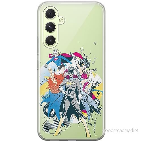 ERT GROUP mobiltelefonfodral för Samsung A54 5G originalt och officiellt licensierat DC mönster Super Girls 001 optimalt anpassad till formen på mobiltelefonen, gedeeltelijk transparant 5905511813604