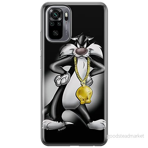 ERT GROUP mobiltelefonfodral för Xiaomi REDMI NOTE 10/ 10S originalt och officiellt licensierat Looney Tunes mönster Sylvester 002, fodral tillverkad av TPU plast 5903537193748