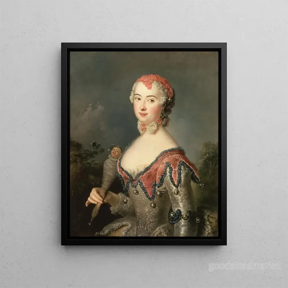 Målning Charlotte Fredrika Sparre – Antoine Pesne | Konsttryck
