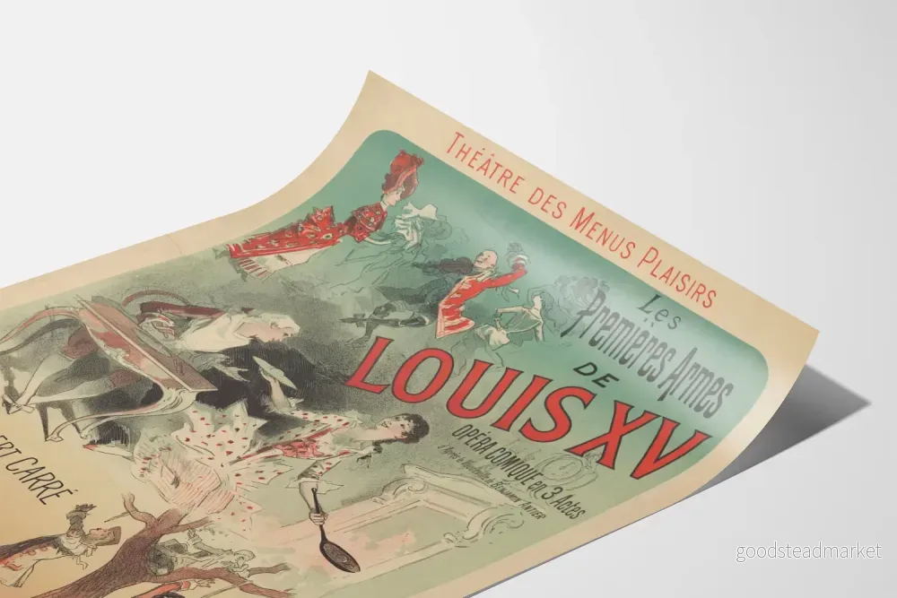 Teateraffisch för Menus Plaisirs - Louis XV:s första vapen - Bild 3