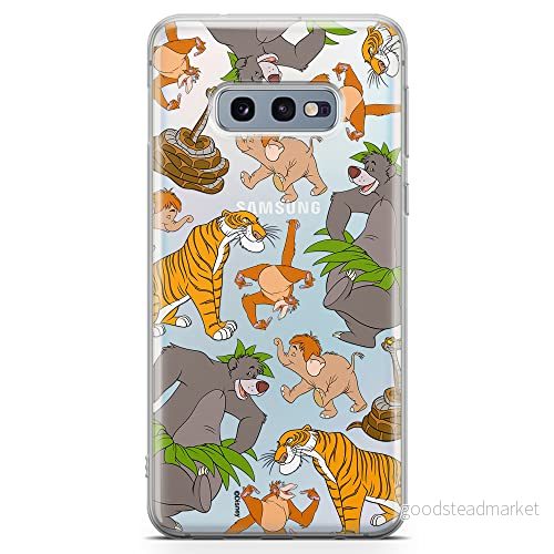 ERT GROUP mobiltelefonfodral för Samsung S10e originalt och officiellt licensierat Disney mönster Jungle Book 003 optimalt anpassad till formen på mobiltelefonen, gedeeltelijk transparant 5905131782168