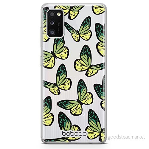 ERT GROUP mobiltelefonfodral för Samsung A41 originalt och officiellt licensierat Babaco mönster Butterflies 002 optimalt anpassad till formen på mobiltelefonen, gedeeltelijk transparant 5904805731860