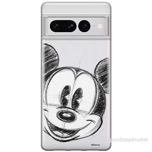 ERT GROUP mobiltelefonfodral för Google PIXEL 7 PRO originalt och officiellt licensierat Disney mönster Mickey 004 optimalt anpassad till formen på mobiltelefonen, gedeeltelijk transparant 5905795162252