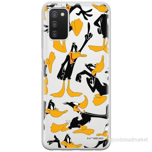 ERT GROUP mobiltelefonfodral för Samsung A03S originalt och officiellt licensierat Looney Tunes mönster Duffy 002 optimalt anpassad till formen på mobiltelefonen, gedeeltelijk transparant 5905511665128
