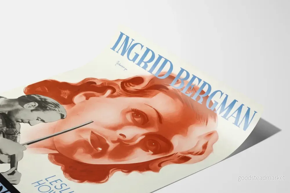 Vintageposter Intermezzo med Ingrid Bergman och violinist - Bild 3