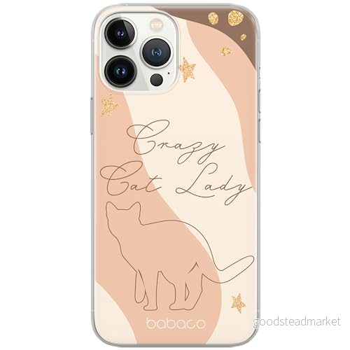 ERT GROUP mobiltelefonfodral för Iphone 13 PRO MAX originalt och officiellt licensierat Babaco mönster Cats 009 optimalt anpassad till formen på mobiltelefonen, fodral tillverkad av TPU plast 5905131066497
