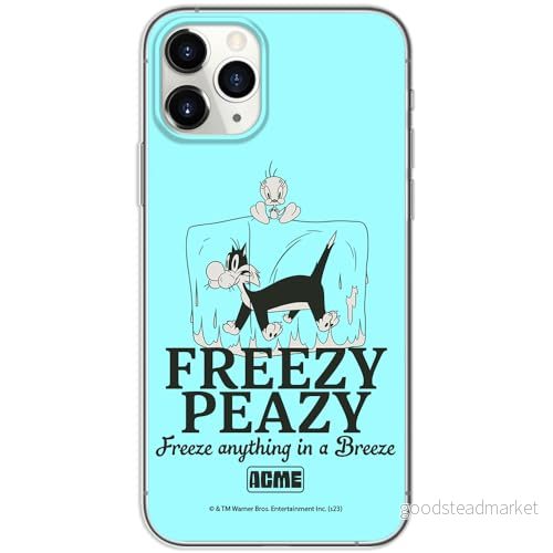 ERT GROUP mobiltelefonfodral för Iphone 11 PRO originalt och officiellt licensierat Looney Tunes mönster Sylvester & Tweety 005, fodral tillverkad av TPU plast 5905795124342